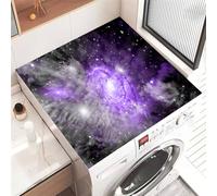 Highdi Tappetino Antiscivolo cielo stellato, Copri Lavatrice Antiscivolo,Tappetino Superiore Lavatrice Universale, per Copertura Frigorifero Protezione Superiore (Pianeta 2,50x50cm)