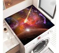 Highdi Tappetino Antiscivolo cielo stellato, Copri Lavatrice Antiscivolo,Tappetino Superiore Lavatrice Universale, per Copertura Frigorifero Protezione Superiore (Pianeta 6,50x60cm)