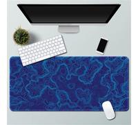 Highdi Tappetino Mouse XXL/XL, Tappetino Scrivania Gaming Grande Mouse Pad con Base Antiscivolo Tappeto Scrivania con Bordi Cuciti per Computer, PC, Laptop (Linea Moda 4,300 * 600 * 2mm)