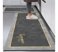 Highdi Tappeto Cucina Antiscivolo Lavabile, Simple Morandi Tappeto Passatoia Cucina Tappeto da Cucina Lungo Tappeti Runner Tappeto Corridoio per Ingresso Soggiorno Bagno (Grigio,40x120cm)