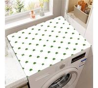 Highdi Tappeto per Lavatrice Sopra, Tappeto Antiscivolo per Lavatrice Sopra Lavabile Diatomea Tagliabile Antipolvere e Antimacchia Copri Protezione (Foglia Fortunata 4,50 * 50cm)