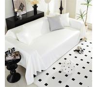 Highdi Telo Copridivano 1 2 3 4 Posti, Copri Divano o Copriletto in Pelle PU, Protezione Copridivano Anti graffio Gatto per Mobili e Divano, Copridivani (180x340cm,Bianco)