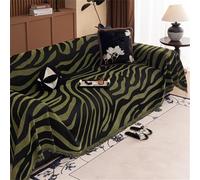 Highdi Telo Copridivano 1 2 3 4 Posti, Stampa tigre Copri Divano in Ciniglia o Copriletto, Protezione Fodere Copridivano Anti graffio Gatto per Mobili e Divano, Copridivani (Verde,180x280cm)