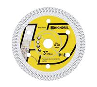 HIGHDRIL Disco Diamantato - 75mm x 10mm Dischi da Taglio per Cemento Porcellana Ceramica Mattoni Granito per Bosch GWS 10.8-76 (Lama X Mesh)