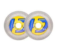 HIGHDRIL Disco Diamantato Gres Porcellanato - 115mm x 2pezzi Utilizzo su Due Lati Discos da Taglio e Rettifica per Ceramica Porcellanato Piastrelle Marmo Pietra Artificiale Granito