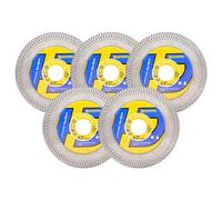 HIGHDRIL Disco Diamantato Gres Porcellanato - 115mm x 5pezzi Utilizzo su Due Lati Discos da Taglio e Rettifica per Ceramica Porcellanato Piastrelle Marmo Pietra Artificiale Granito