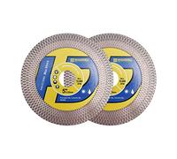 HIGHDRIL Disco Diamantato Gres Porcellanato - 125mm x 2pezzi Utilizzo su Due Lati Discos da Taglio e Rettifica per Ceramica Porcellanato Piastrelle Marmo Pietra Artificiale Granito