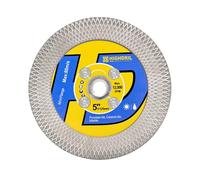 HIGHDRIL Disco Diamantato Gres Porcellanato - 125mm x M14 Utilizzo su Due Lati Disco da Taglio e Rettifica per Ceramica Porcellanato Piastrelle Marmo Pietra Artificiale Granito
