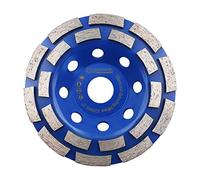 HIGHDRIL Mola a Tazza Diamantata 125mm - Doppia Fila Disco Abrasivo Diamantato Doppie File per Levigatura e Lucidatura di Calcestruzzo Muratura Granito Marmo Pietra Naturale