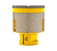 HIGHDRIL Punta Diamantata per Trapano 50mm - Foratura a Secco e Fresatura per Piastrelle Ceramiche Porcellana Granito Marmo Quarzo Pietra Artificiale con Filettatura M14