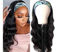 higher Parrucche per capelli umani ondulate da 61 cm senza colla senza pizzo parrucca brasiliana capelli non trattati per donne nere densità 150%