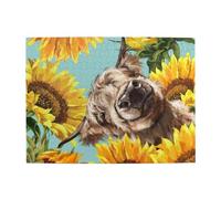 Highl e mucca con girasoli, puzzle da 500 pezzi per adulti - puzzle in legno per adulti e anziani