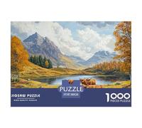 Highland Cattle 1000 Piece Jigsaw Puzzle For Adults Educational Games Stress Relief Puzzle Cultivate The Spirit of Teamwork For Adults Gifts 38x26cm/1000pcs