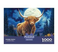 Highland Cattle 1000 Piece Jigsaw Puzzle For Adults Educational Games Stress Relief Puzzle Cultivate The Spirit of Teamwork For Adults Gifts 70x50cm/1000pcs