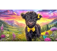 Highland-cattle Jigsaw Puzzle Impossible 1000 Pezzi Decorazione per la casa. Giochi di Rilassamento e Intelletto per Adulti e Bambini da 12 AnniHighland-cattle75x50cm/1000pcs