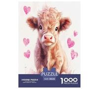 Highland Cattle Jigsaw Puzzle Impossible 1000Pcs Decorazione Per La Casa. Giochi Rilassamento E Intelligence Per Adulti E Ragazzi Da 14 Anni 38x26cm/1000pcs