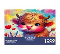 Highland Cattle Puzzle Da 1000 Pezzi Per Famiglie Che Amano Il Divertimento:Absolutely Stunning Risate E Impegno in Un Solo Prodotto!