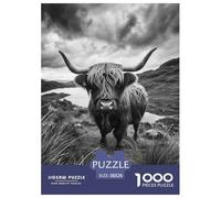 Highland Chattle Puzzle 1000 Pezzi Highland Paesaggio Puzzle Gioco Di Pazienza E Riflessione Decorazione Della Parete Della Casa Cartone 100% Riciclato per Adulti E Bambini Oltre I 14 Anni 38
