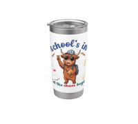 Highland Cow Back To School Vibes Scuole In Let Chaos Begin Bicchiere termico in acciaio inox doppia parete