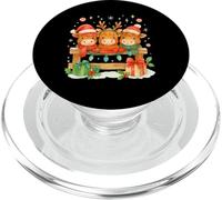 Highland Cow Christmas Trio Cute Holiday Watercolor PopSockets PopGrip per MagSafe