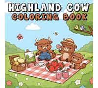 Highland Cow Coloring Book: 50+ Beautiful Scottish Highland Cows Coloring Pages for Stress Relief - Easy and Enjoyable Designs for Teens and Adults