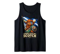 Highland Cow con la Bandiera della Scozia Canotta