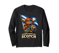 Highland Cow con la Bandiera della Scozia Maglia a Manica