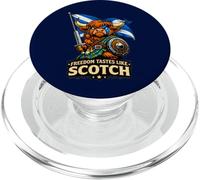 Highland Cow con la bandiera della Scozia PopSockets PopGrip per MagSafe