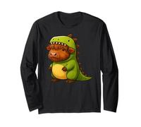 Highland Cow Dinosaur Costume Trex Amante Animali Ragazzi Ragazze Maglia a Manica