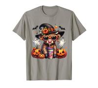 Highland Cow Halloween Camicia Carino Zucca Fantasma Autunno Bambini Maglietta
