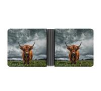 Highland Cow in The Scottish Highlands - Portafoglio da uomo con porta carte di credito e portamonete