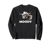 Highland Cow Lover Moody Western Cattle Rancher Felpa