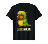 Highland Cow Moosaurus Dinosaur Costume Trex Ragazzi Ragazze Bambini Maglietta