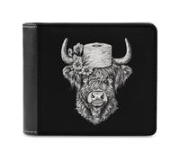 Highland Cow, portafogli con carta igienica stampata, portamonete con scomparti multipli per carte di credito, per uomini e donne, Stile:, Taglia unica, MHXYZHW
