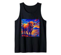 Highland Cow Post-impressionismo Canotta