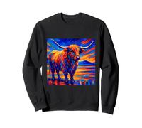 Highland Cow Post-impressionismo Felpa