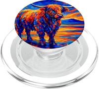 Highland Cow Post-impressionismo PopSockets PopGrip per MagSafe