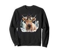 Highland Cow Winter Bow Natale Felpa