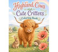 Highland Cows and Cute Critters: Coloring Book