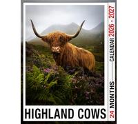 Highland Cows Calendar 2026 - 2027: Bring Joy To Every Month With Monthly Planner Jan 2026 To Dec 2027 Scenic Photos Us Holidays Ideal Gift Choice