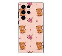 Highland Cows- Custodia per telefono compatibile con Samsung S23/Plus/Ultra custodia protettiva carina per cellulare