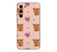 Highland Cows- Custodia per telefono compatibile con Samsung S23/Plus/Ultra custodia protettiva carina per cellulare