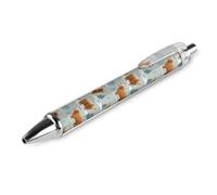 Highland Cows In Snowy - Penna a sfera con stampa retrattile, fusto rotondo, punta fine, 0,5 mm, 1/2/4 pezzi