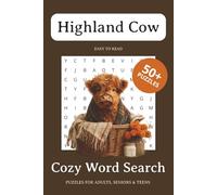 Highland Cows Word Search: Relaxing Puzzle Book about Highland Cows, Scotland and Long-haired Cows | 110 Pages | 6x9 inches | Word Scramble | Word Find | Stress Relief and Anxiety Reduction