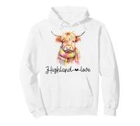 Highland Love Baby Vitello Heifer Tie Dye Sciarpa Highland Cow Felpa con Cappuccio