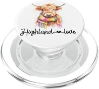 Highland Love Baby Vitello Heifer Tie Dye sciarpa Highland Cow PopSockets PopGrip per MagSafe
