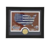 Highland Mint Unisex Questo È Il Paese Dei Rams Foto Incorniciata Souvenir, Blu