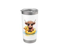 Highland Mucca Anatra Pool Float Estate Nuoto Bicchiere termico in acciaio inox doppia parete