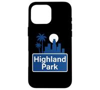 Highland Park NELA Nord-est Los Angeles HLP York 90042 Custodia per iPhone 16 Pro Max