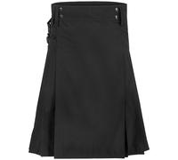 Highlander Combattimento Kilt Cargo Tattico Uomo Esercito Militare Ripstop Nero